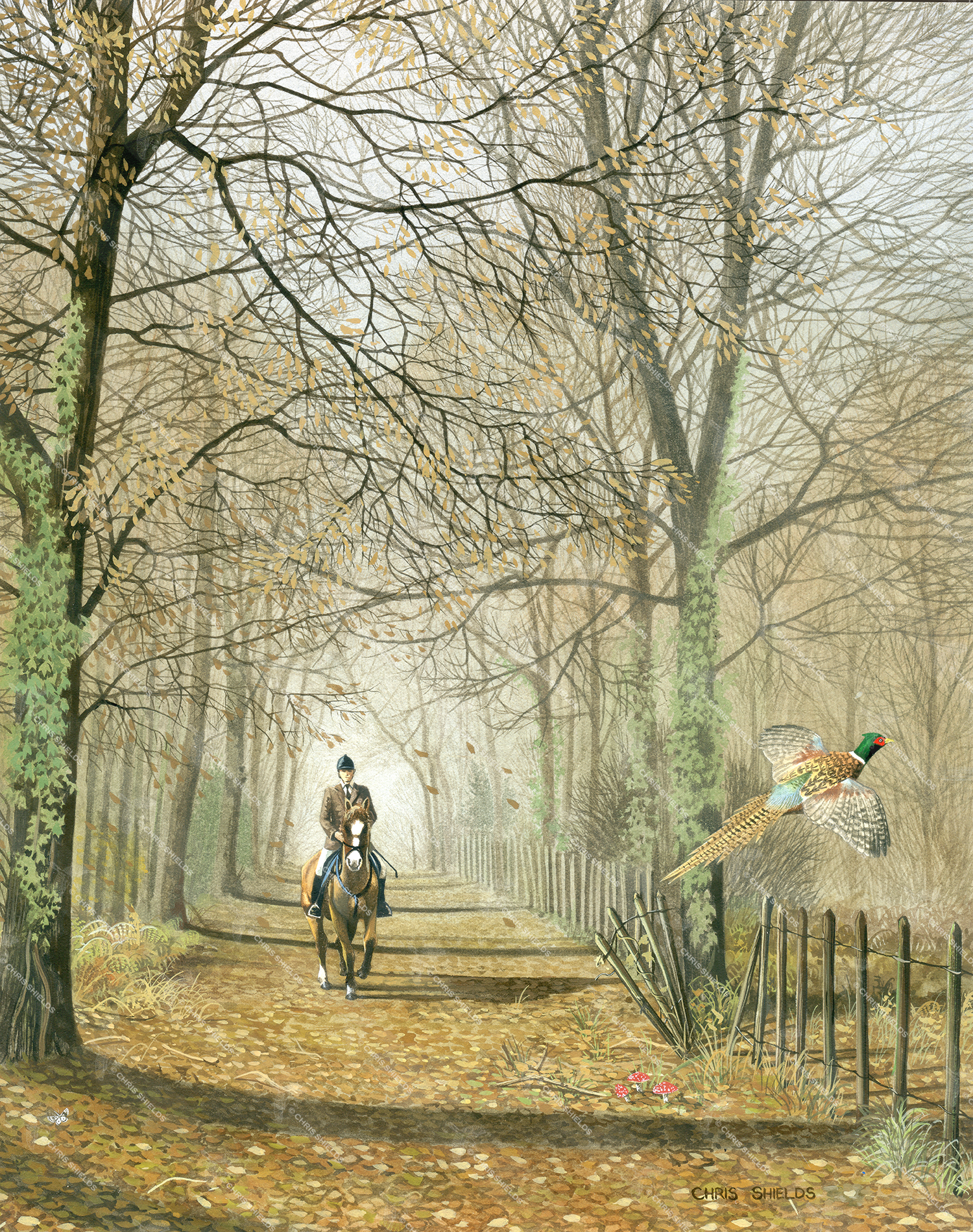 Illustration of Autumn Ride (#0517)