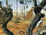 Illustration of Oak Wood in Winter (#2849)