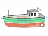Illustration of Boat-heavy layden (#4753)