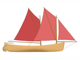Illustration of Drontheim Sailing Boat (#4581)