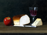 Illustration of Still Life - Bread & Wine. (#0677)