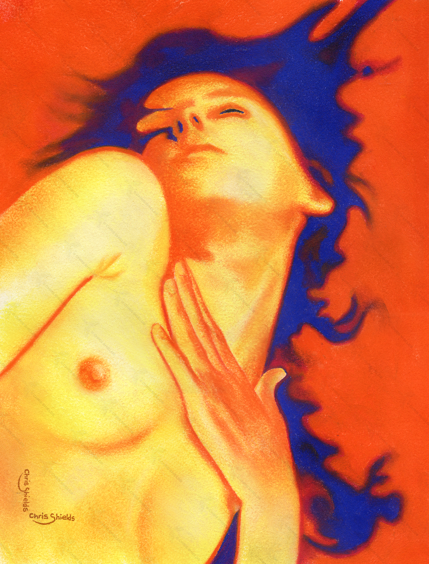 Painting of Red and Blue